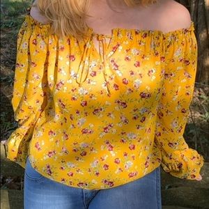 Off The Shoulder Floral Top